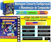 DVD Curso de Montagem, Conserto e Configuração de Computador e Notebooks